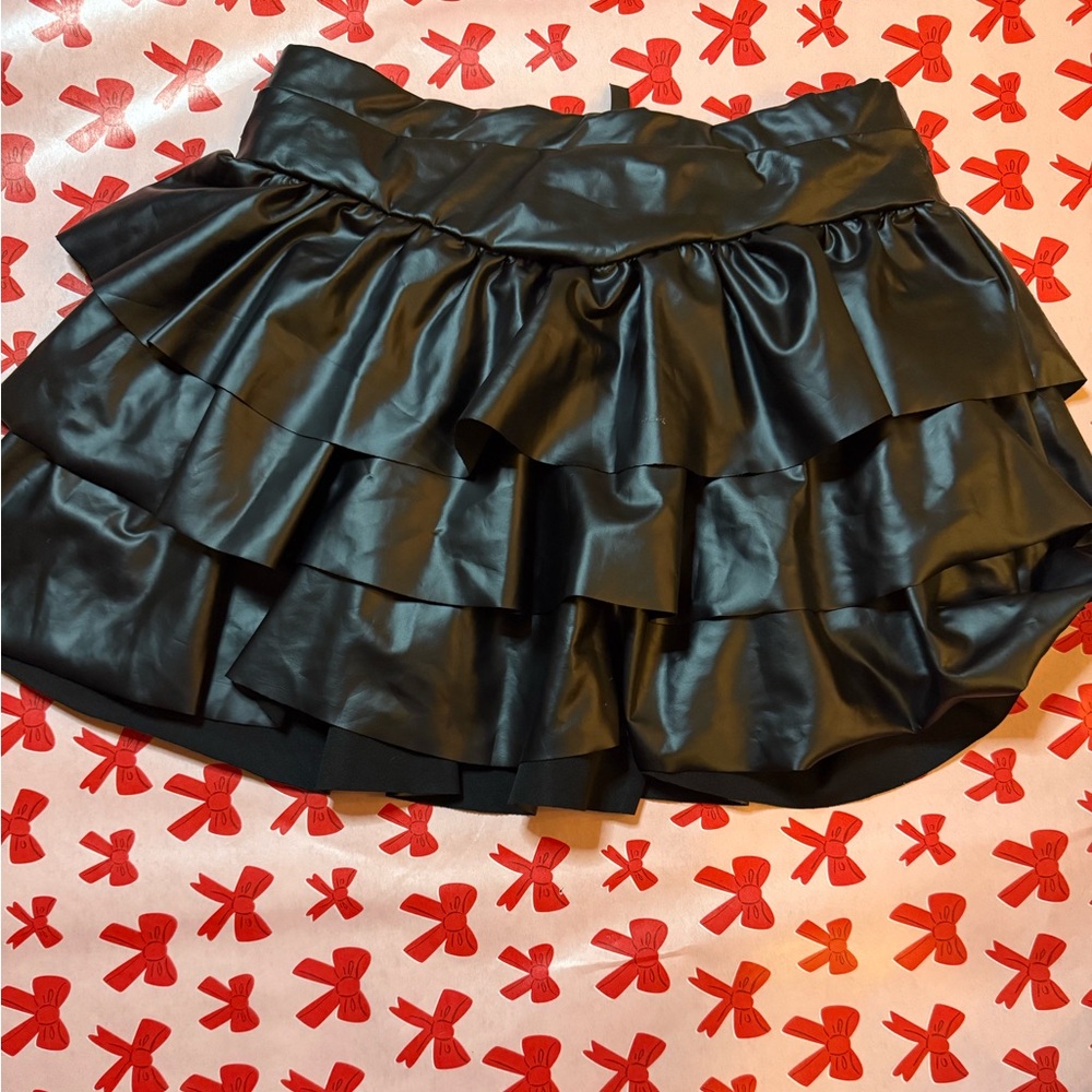 Black Ruffled Women's Skirt
